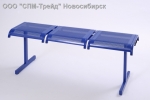 Подробнее... Скамья гардеробная металлическая (3-х местная)
